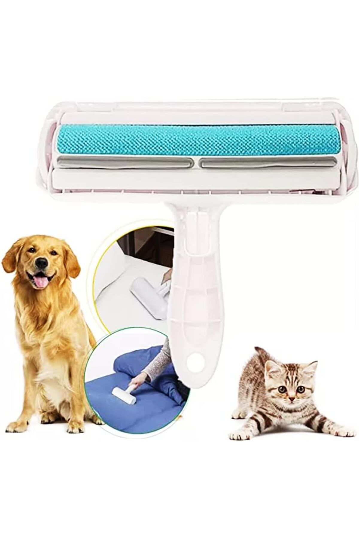 STOREMAX htpshopmx Enfein Kedi Köpek sürgülü Tüy Toplayıcı Hazneli 2 Yönlü Kıyafet koltuk Halı Yat