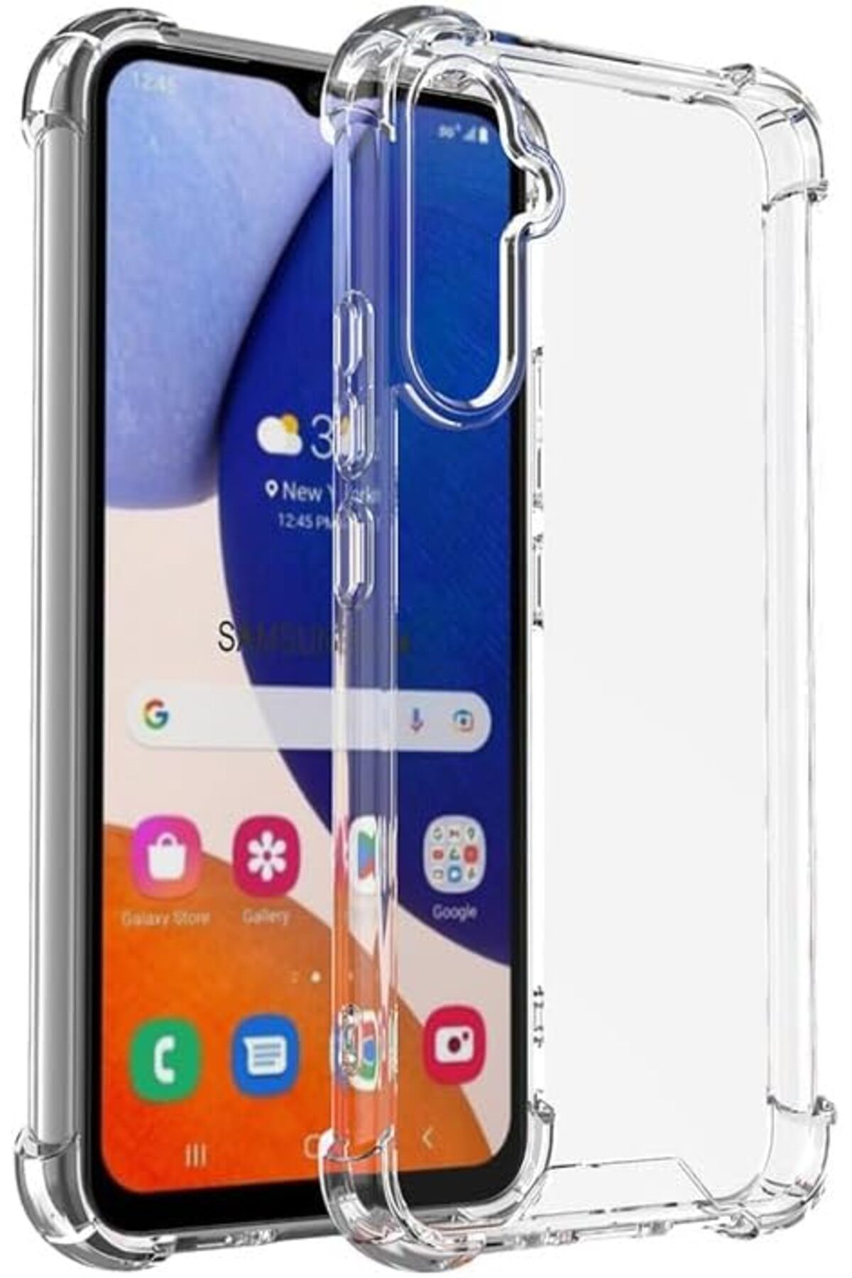 STOREMAX htpshopmx Galaxy A16 Uyumlu Darbe Önleyici Sararmaya Dayanıklı Airbag Korumalı Ultra Slim TPU Ş