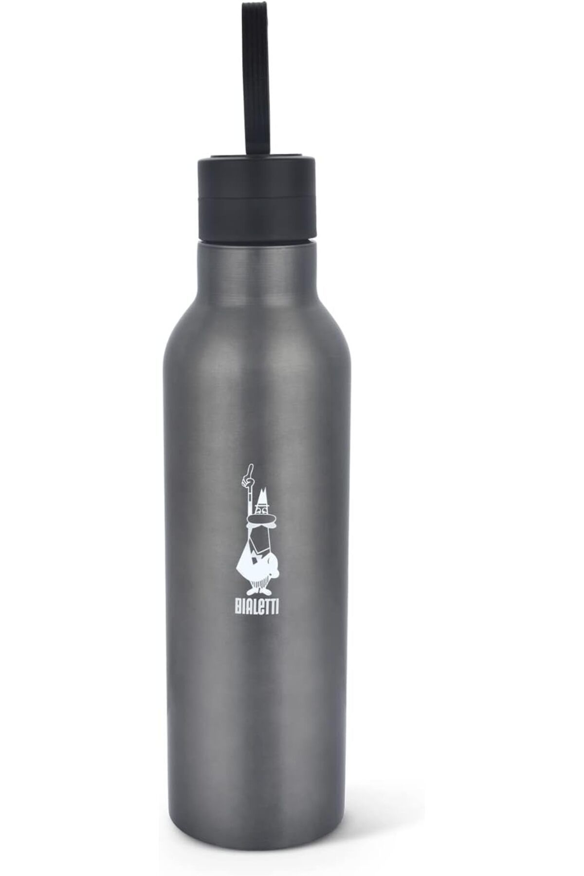 STOREMAX Termal Şişe - 500mL - Koyu Gri Renk - Paslanmaz Çelik - Çift Katmanlı - 12 Saat Sı