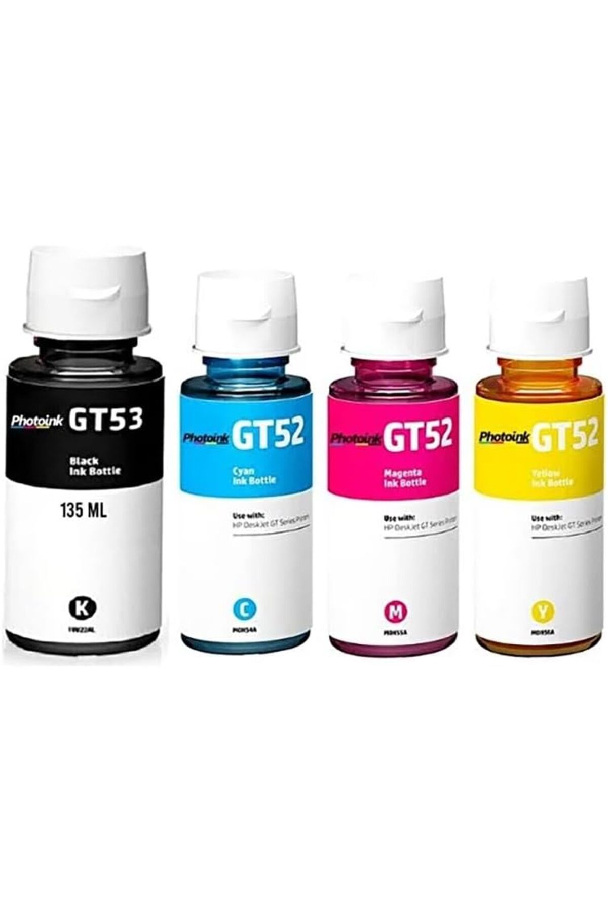 STOREMAX Ink Hp GT53 Gt 52 Uyumlu Photoınk Plus Mürekkep Seti Hp Smart Tank