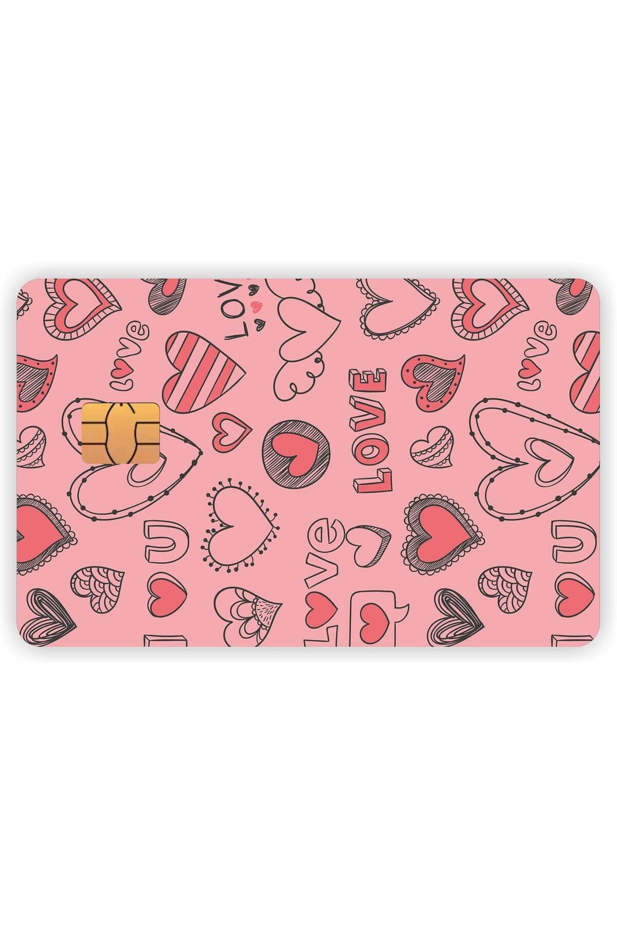 STOREMAX buymxx Aksesuar Love Aşk Temalı Kart Kaplama Sticker Kart Etiketi desiny 1082424