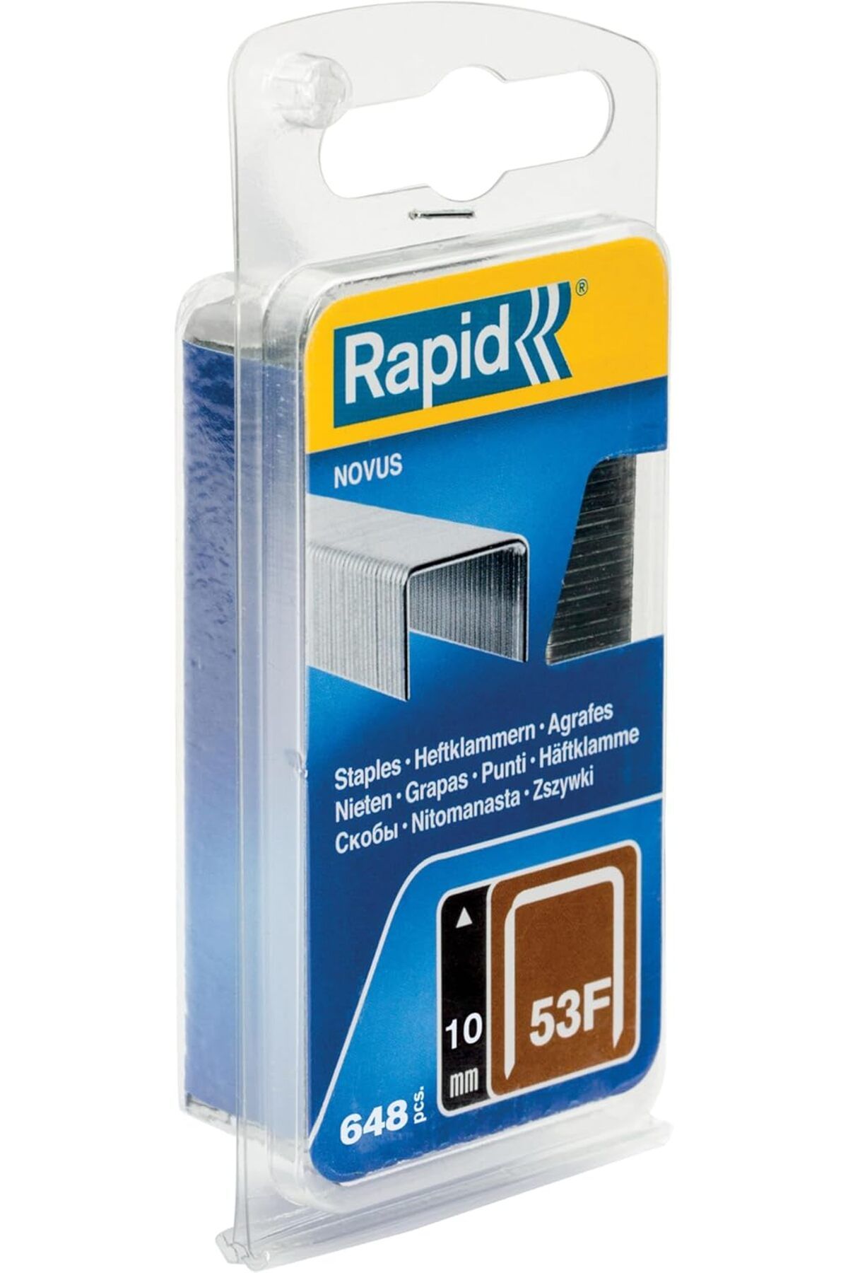 STOREMAX nffashopm 5000557 Zımba Teli Tip 53F, 10 mm Zımba, 648 Adet, Novus El ve Elektrikli Zımba Makinel