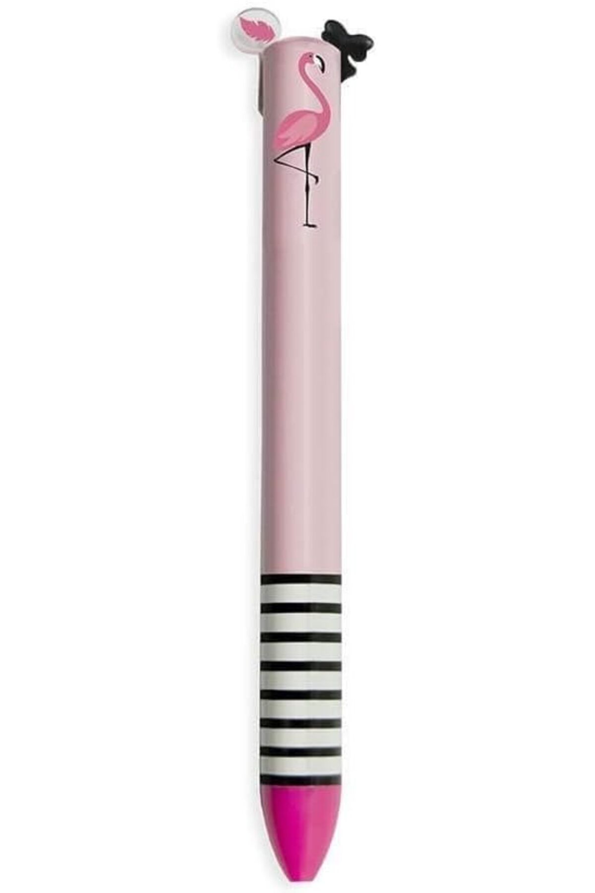 STOREMAX srhtDS - Click&Clack, iki renkte kalem, 1,2 x 14 cm, tükenmez kalem, Miss Flamingo temalı mürekke