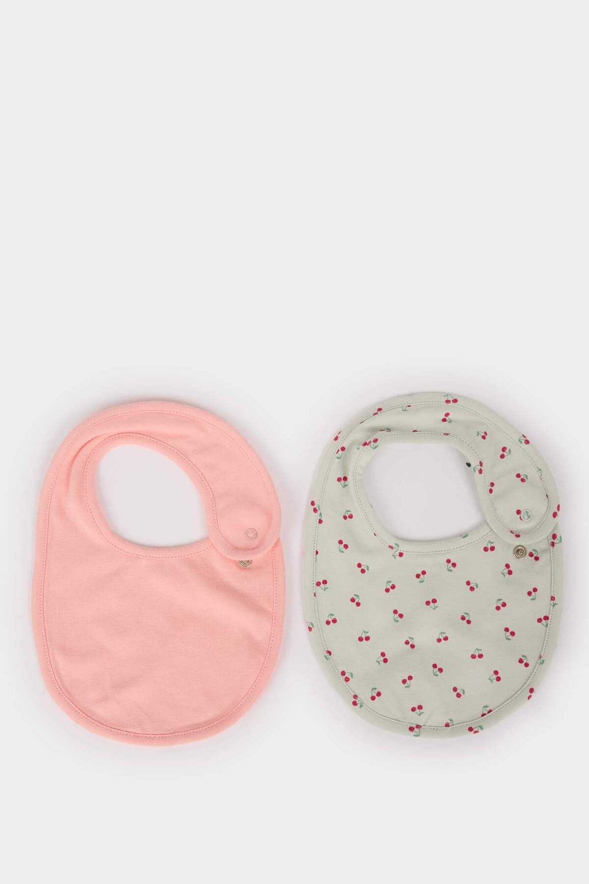 DeFacto Kız Bebek Desenli 2'li Pamuklu Mama Önlüğü F5053a5ns
