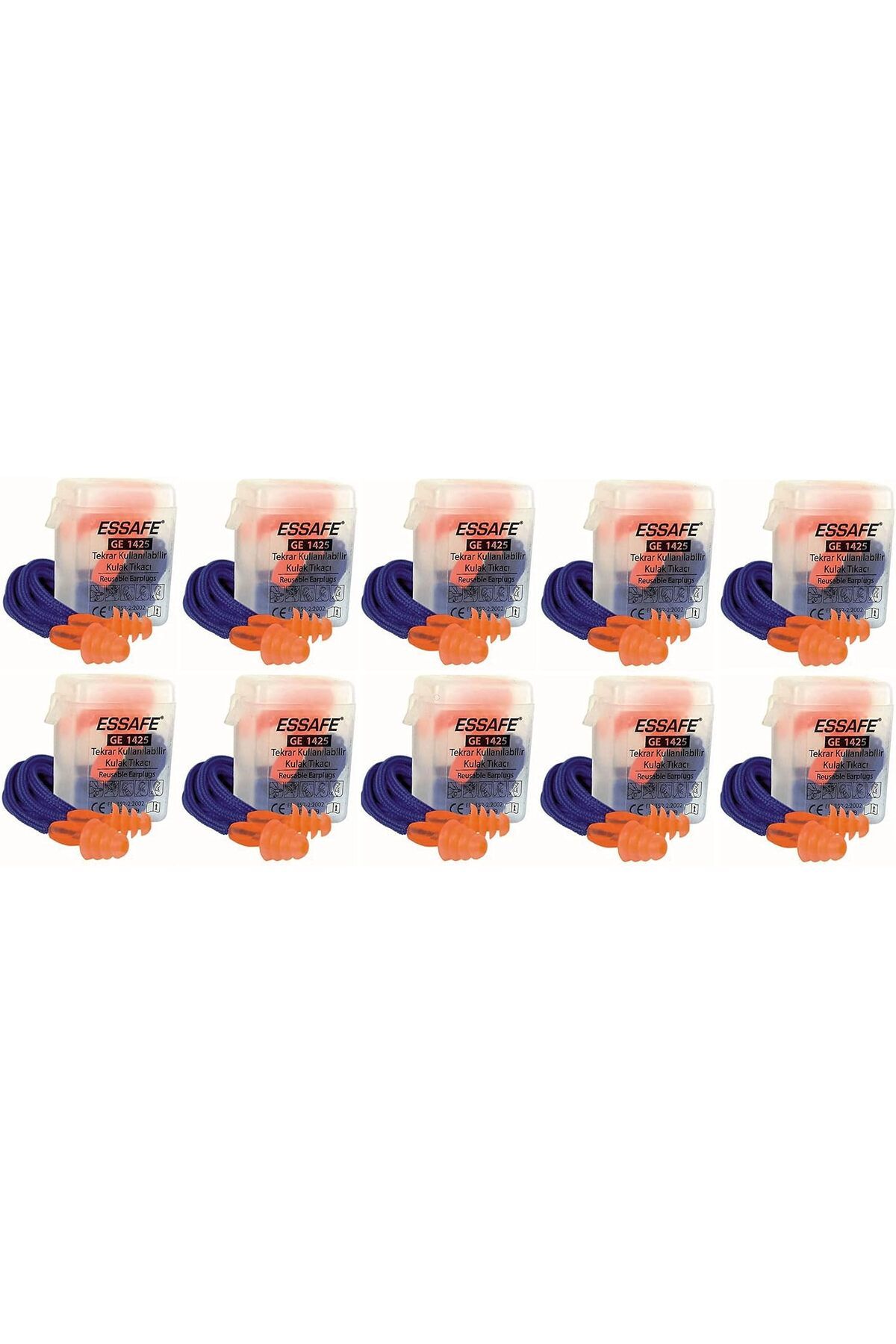 STOREMAX sellbuystore Essafe Gürültü Ve Ses Önleyici Kulak Tıkacı Ge1425 24db 10 Adet EN 352-2 & CE Bel