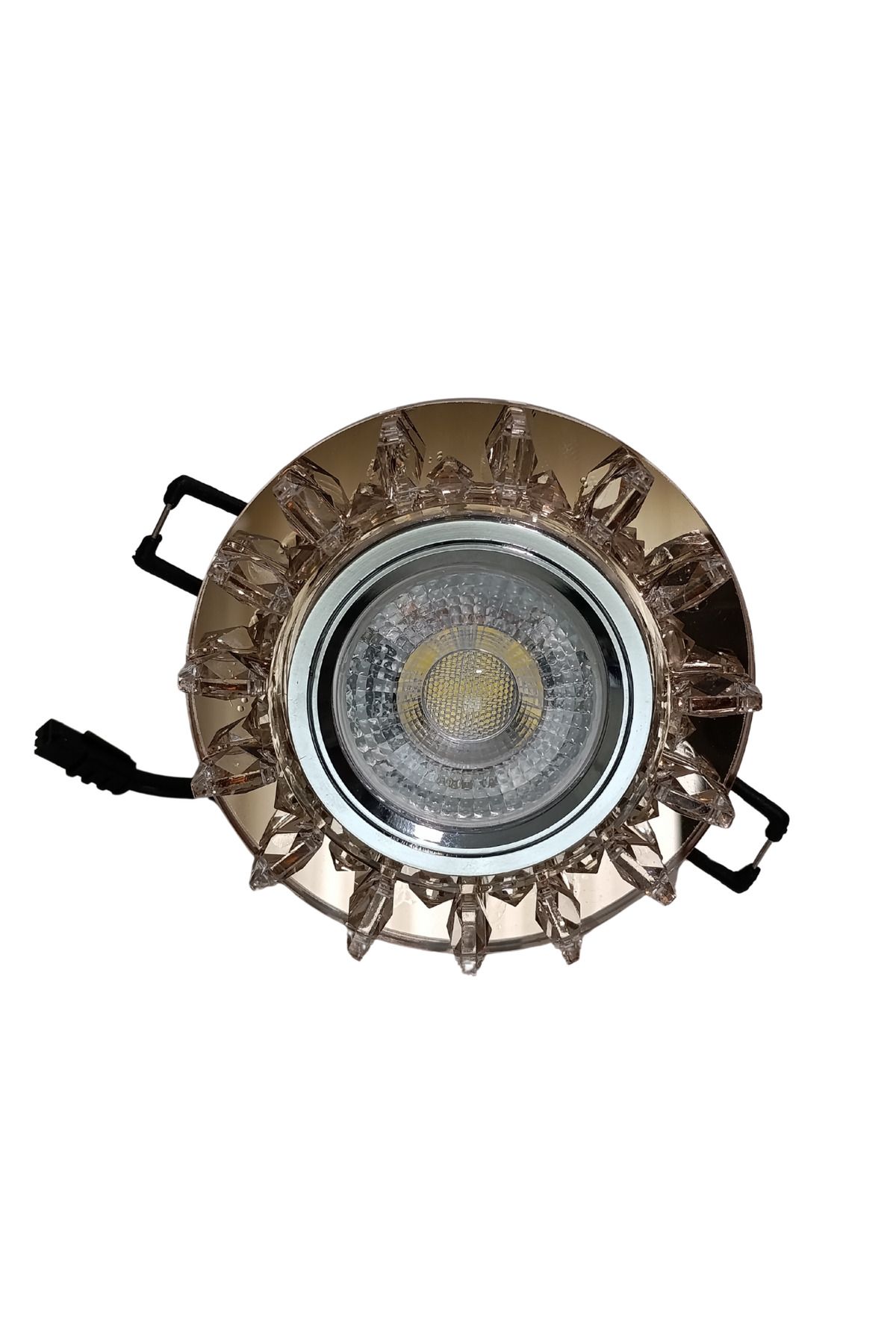 Eonix Marine 12v Çift Led Spot – 9.5 Cm, Kristal Çerçeve, 4000k Gün Işığı