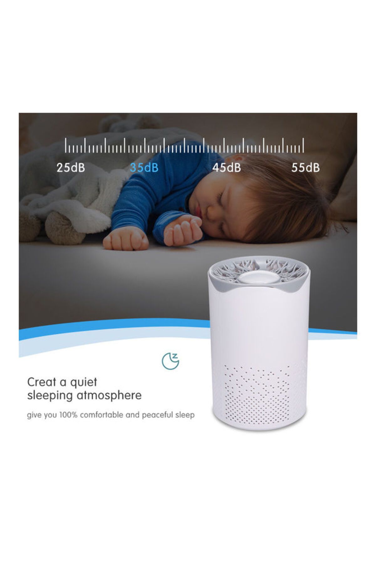 Generic-جهاز تنقية الهواء H30709_JX أبيض/رمادي 1