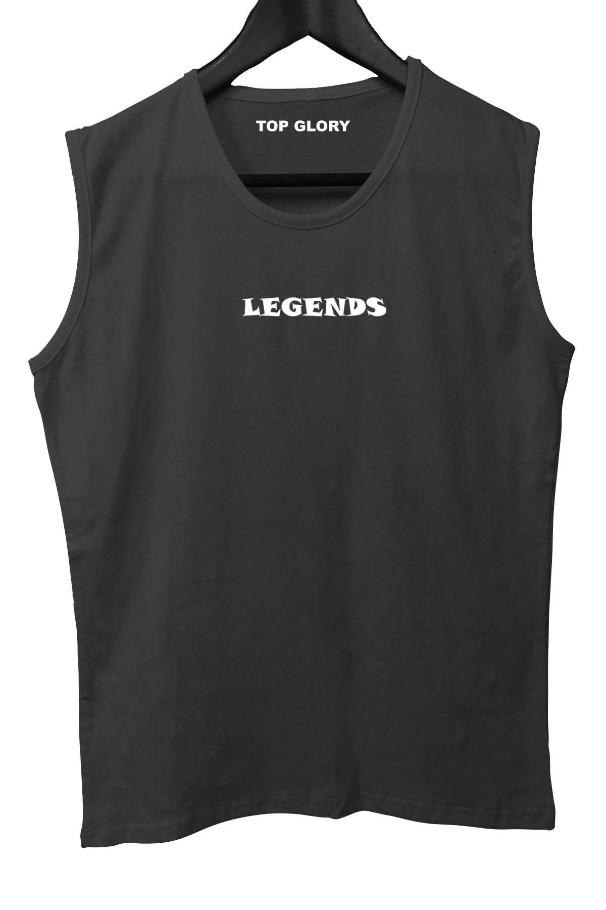 TOP GLORY Legends Baskılı Kolsuz Sporcu T-shirt Tank Top Sporcu Fitness Atlet