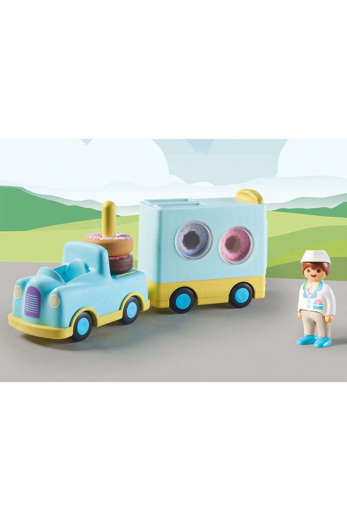 Playmobil-1.2.3 - Truck with donuts to stack and sort 3