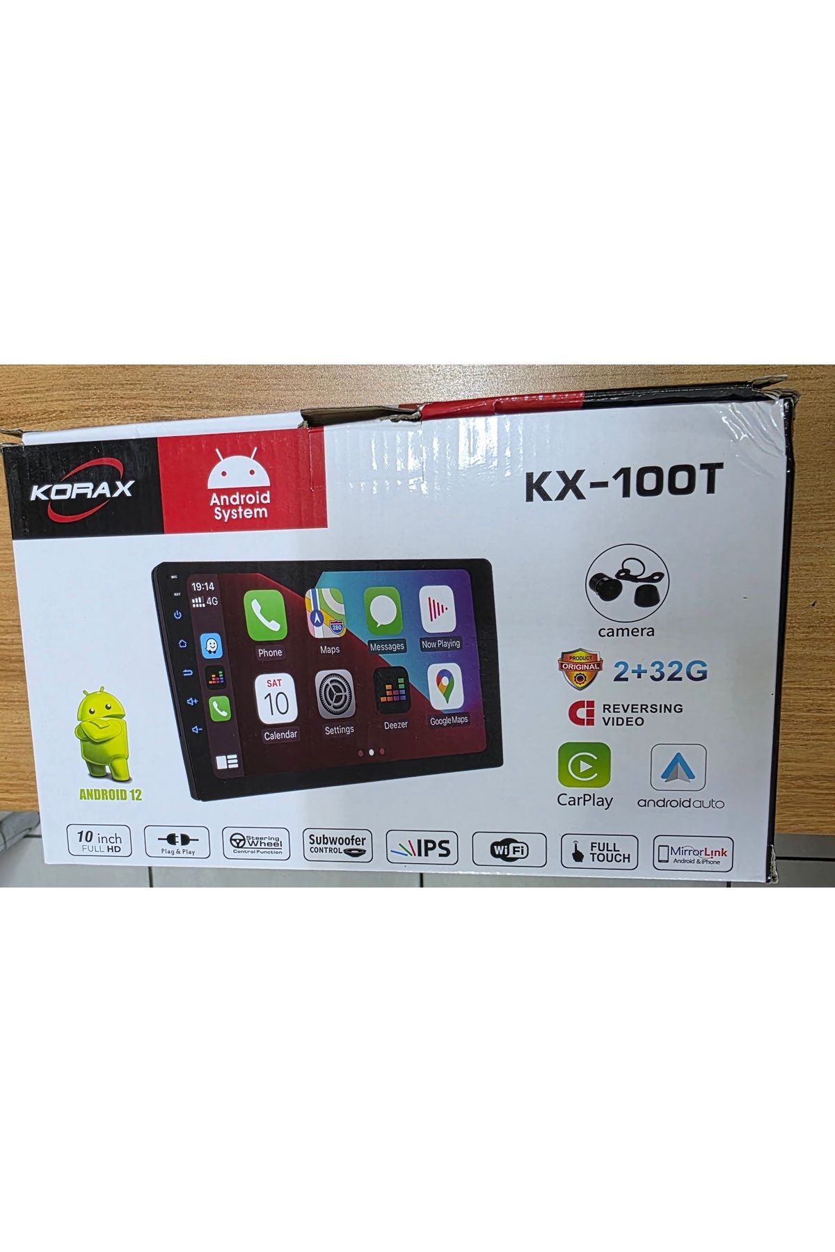 Korax Kx-90t 10'' Tablet Teyp 2/32g Carplay Android Auto