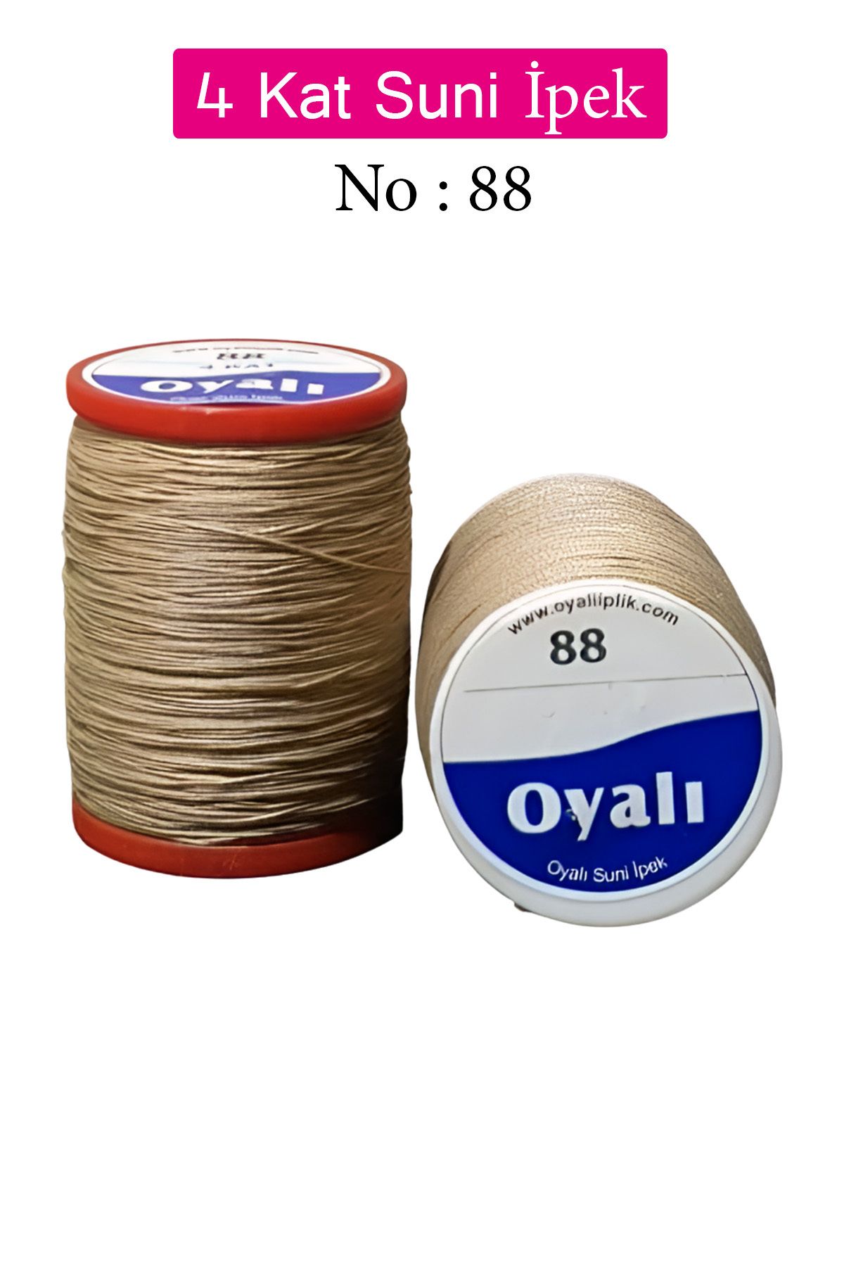 Royaleks Oyalı 4 Kat Suni İpek İplik İğne Oyası Boncuk İpi Tığ Oyası No:88