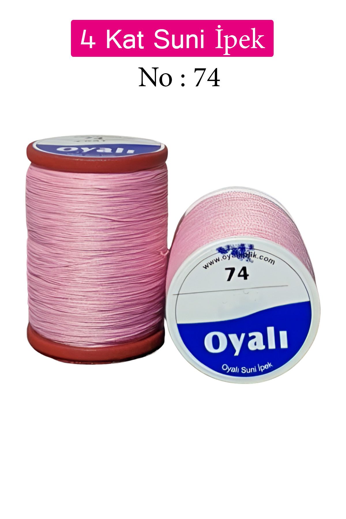 BirdoluSepet Oyalı 4 Kat Suni İpek İplik İğne Oyası Boncuk İpi Tığ Oyası No:74