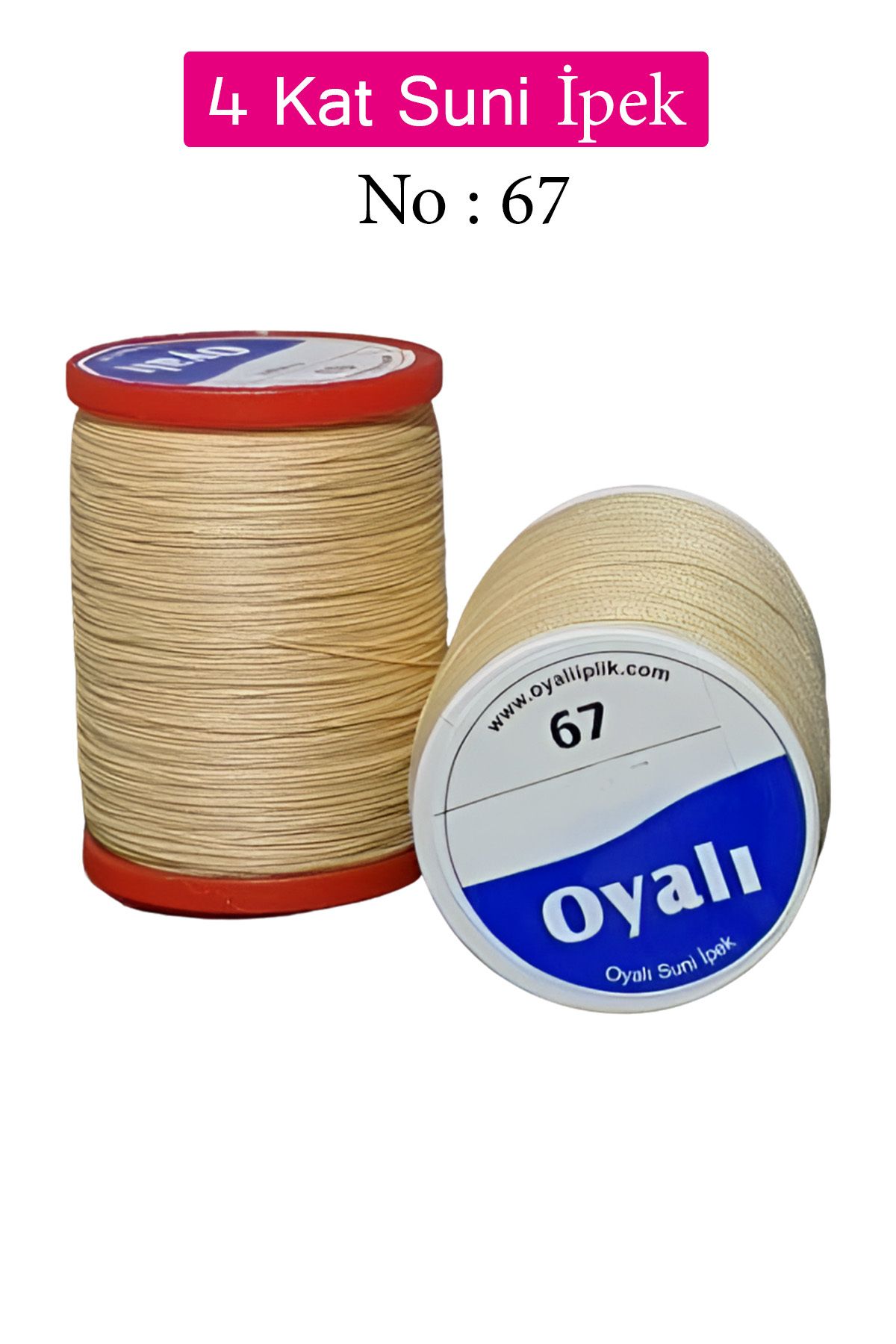 Royaleks Oyalı 4 Kat Suni İpek İplik İğne Oyası Boncuk İpi Tığ Oyası No:67