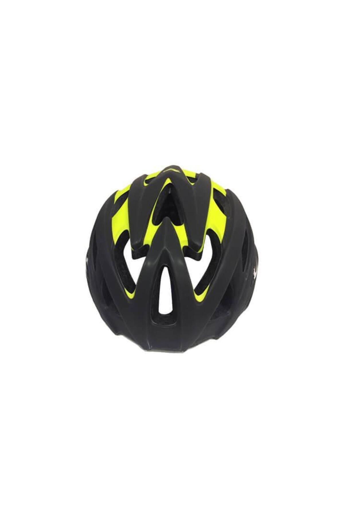 Mhm Collections Kask Mv29 Arka Led Lambalı Fileli Siyah/lime M Beden Bisiklet Kaskı Medium