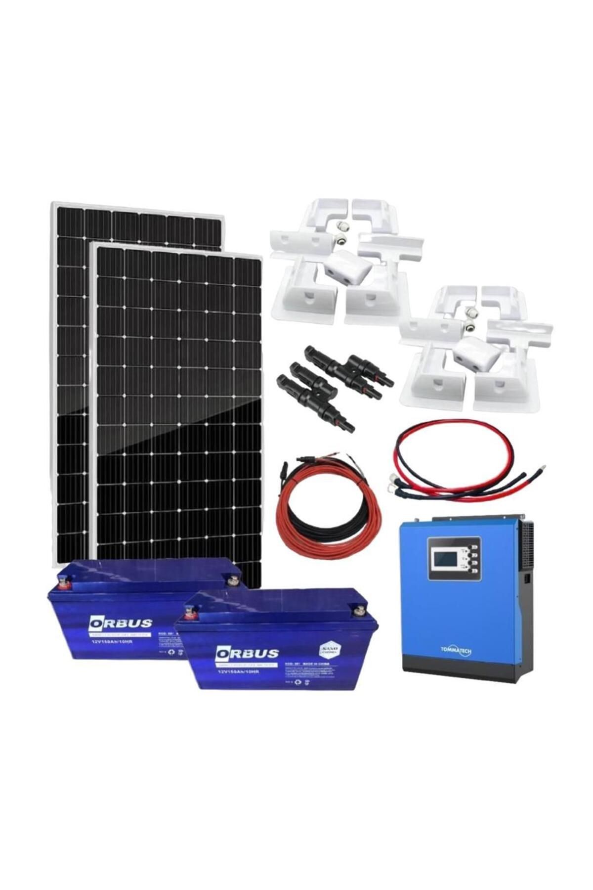TSM ENERJİ Güneş Enerjisi Karavan Solar Paketi 3kva Mppt İnverter 330w Güneş Paneli