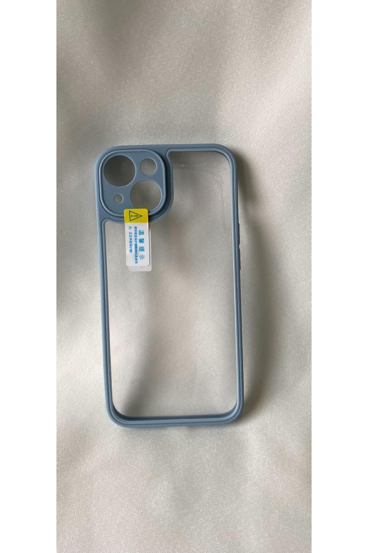 STOREMAX Sbl iPhone 14 PRO ile uyumlu Köşeleri Renkli Şeffaf Kamera Çerçeve Korumalı İCE Silikon Telef