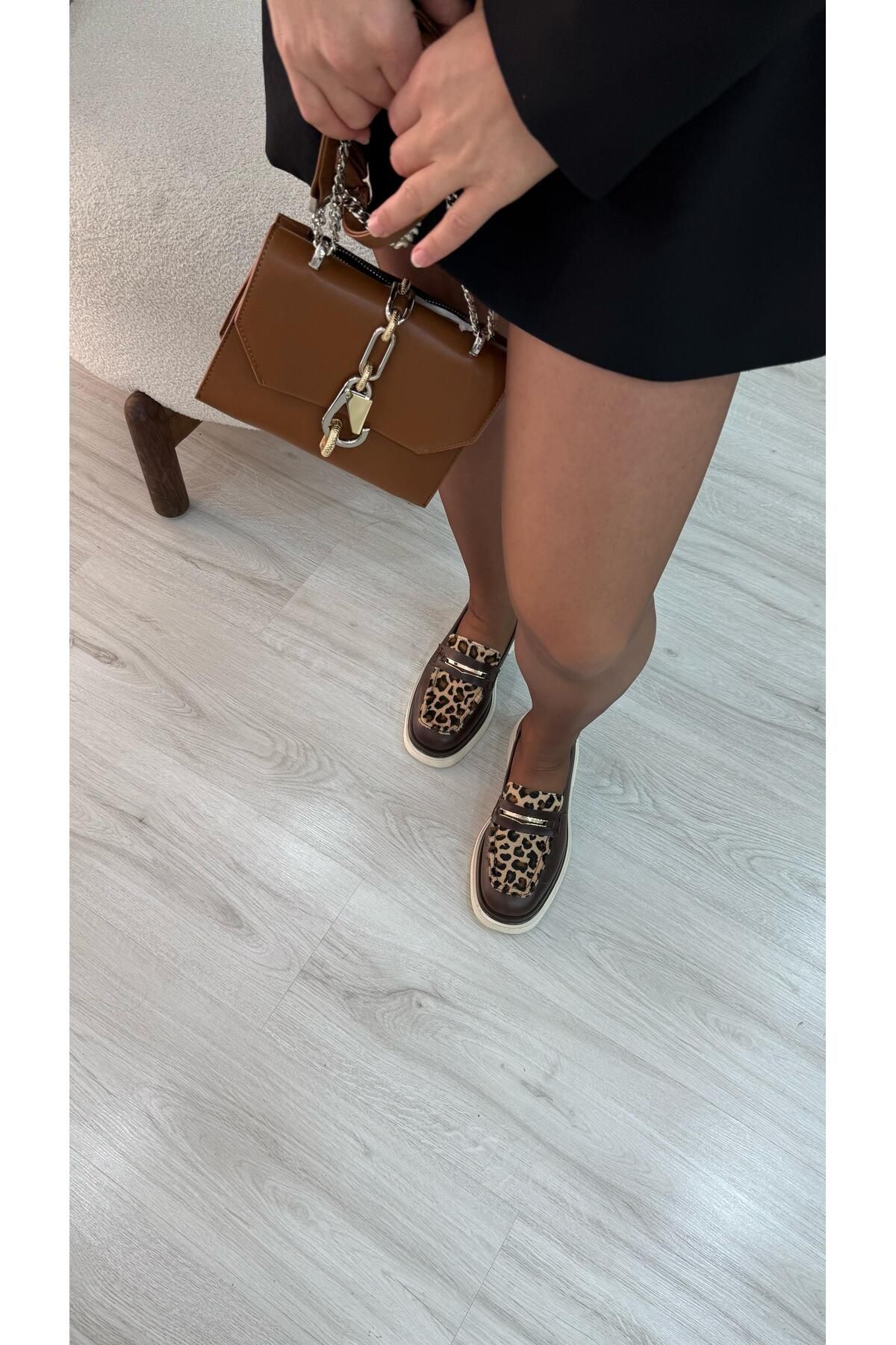 by emine eren emotion shoes Ladies Leopar Loafer