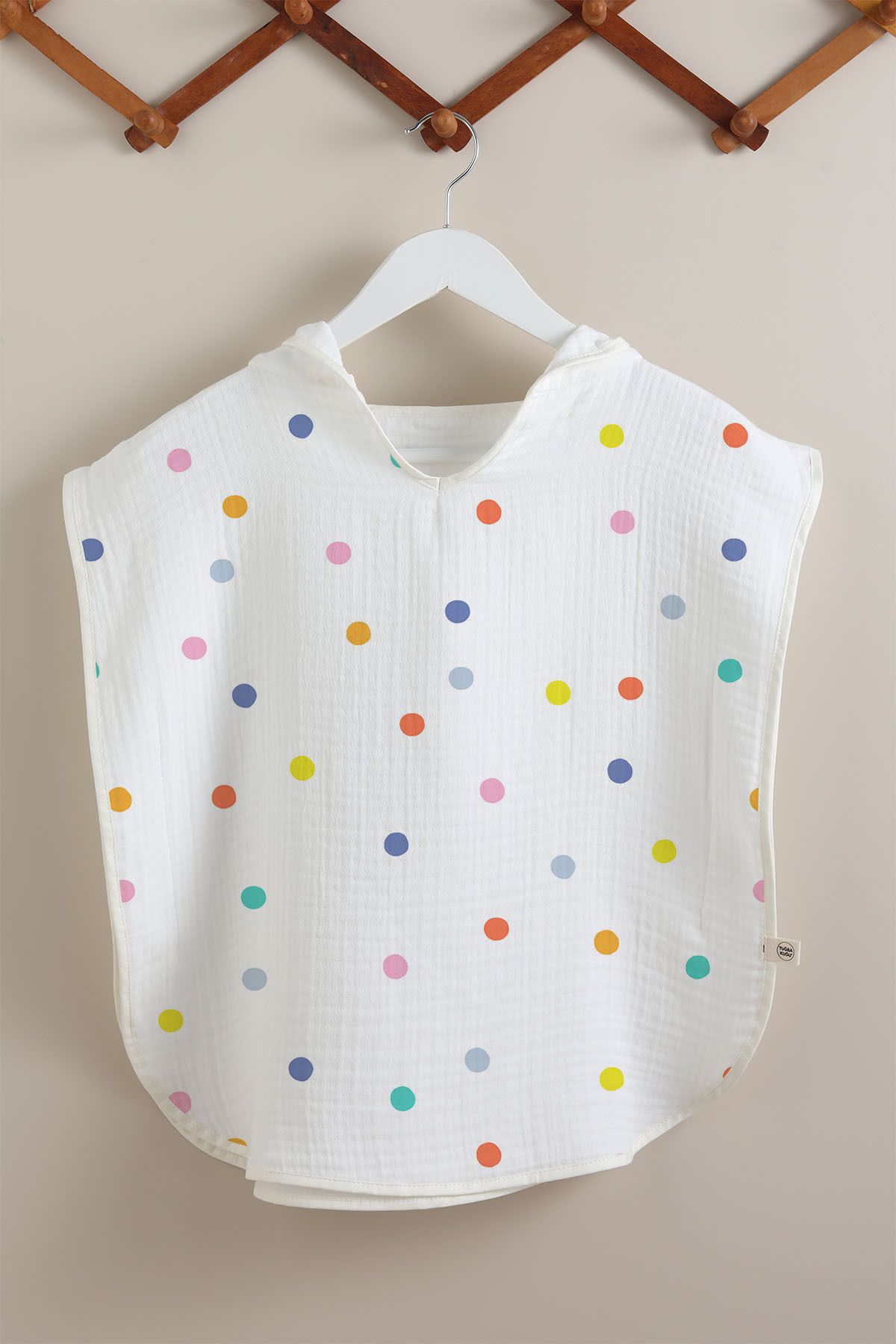 Tuğba Kuğu 4 Kat Müslin Panço - Dotty