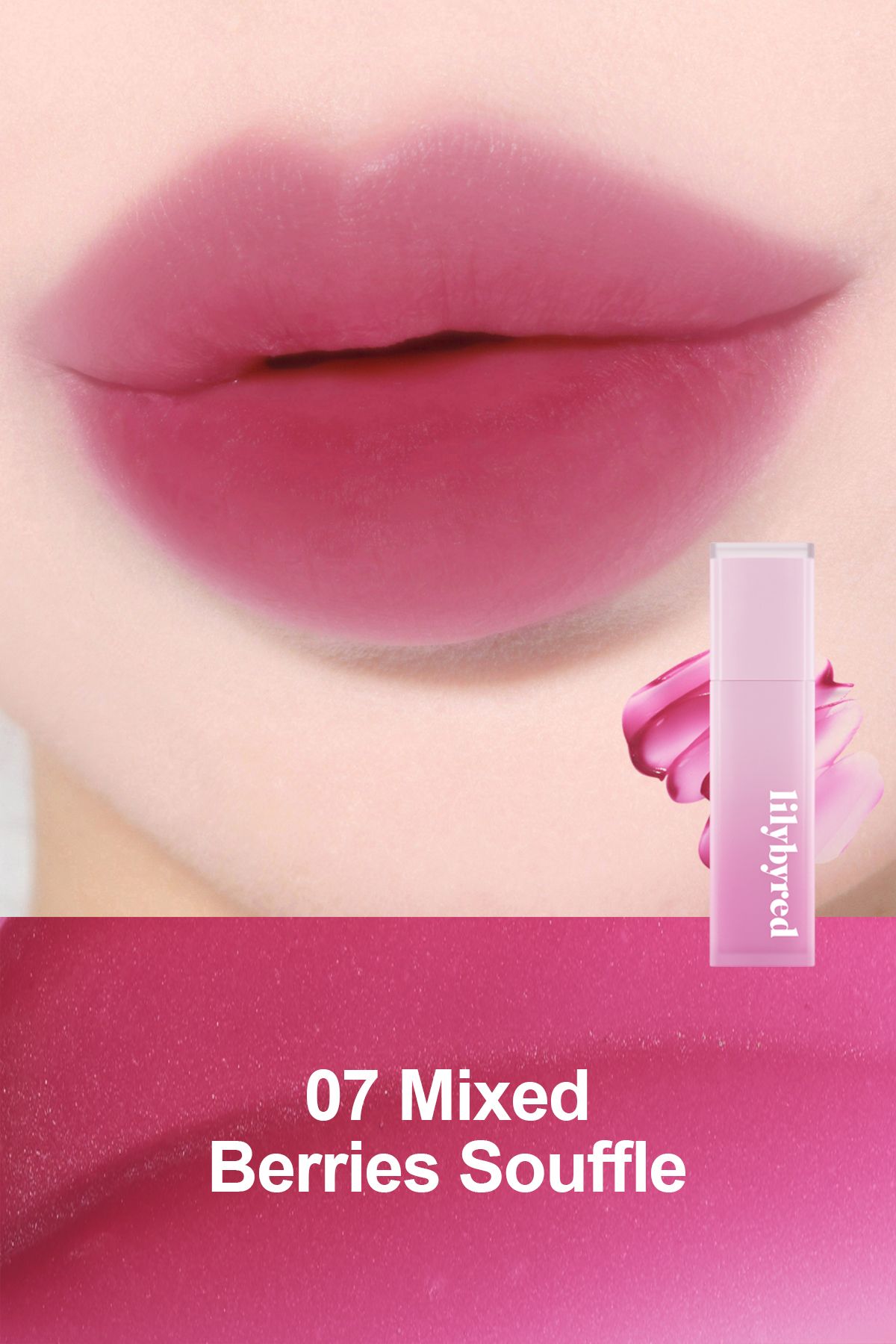 lilybyred Sweet Liar Milky Tint / Kadife Bitişli,Nemlendiricili Dudak Tinti-07 Mixed Berries Souffle