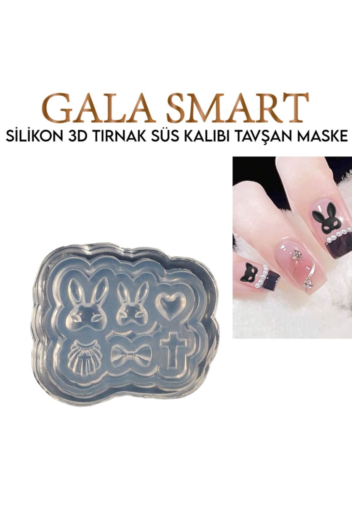gala smart 3D Silikon Tırnak Süs Kalıbı