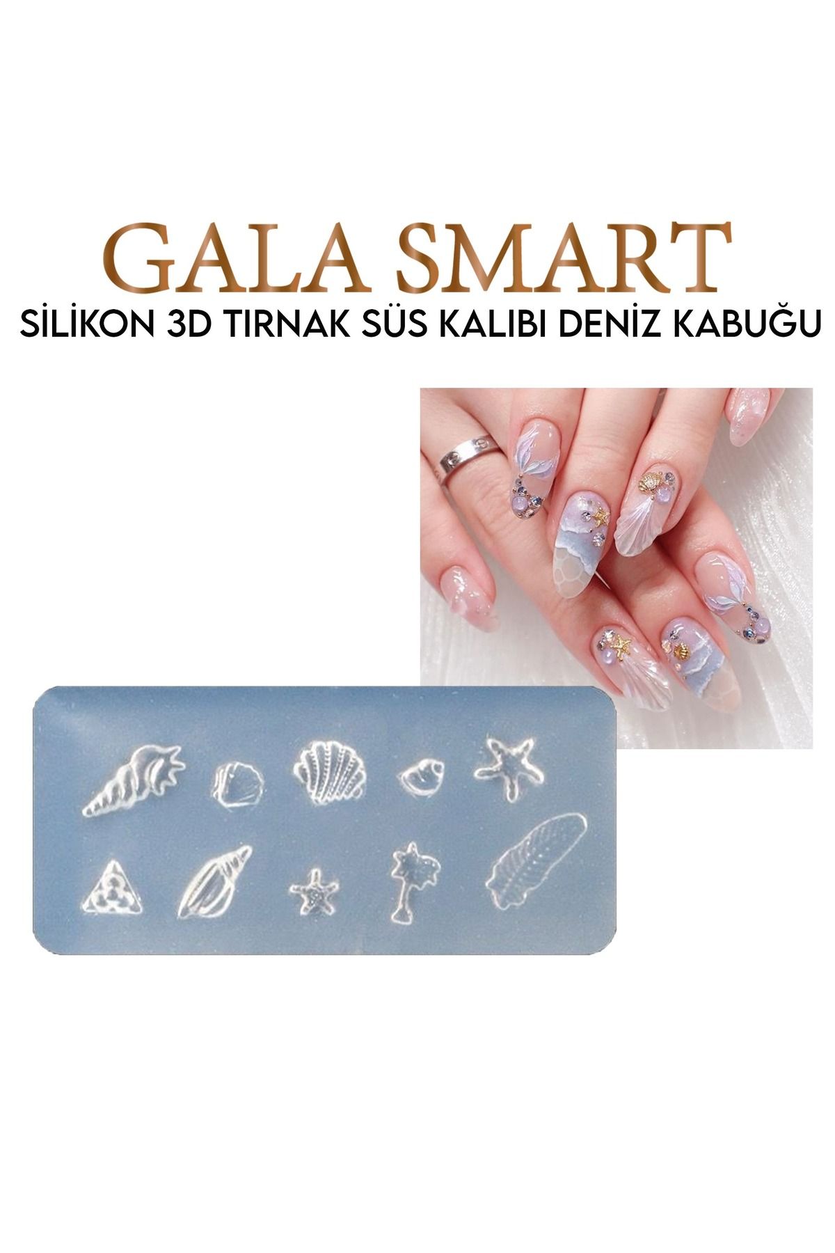 gala smart 3D Silikon Tırnak Süs Kalıbı