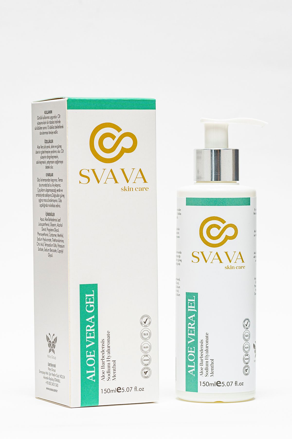 Svava Aloe Vera Jel – Nemlendirici ve Yatıştırıcı Bakım 150 ml