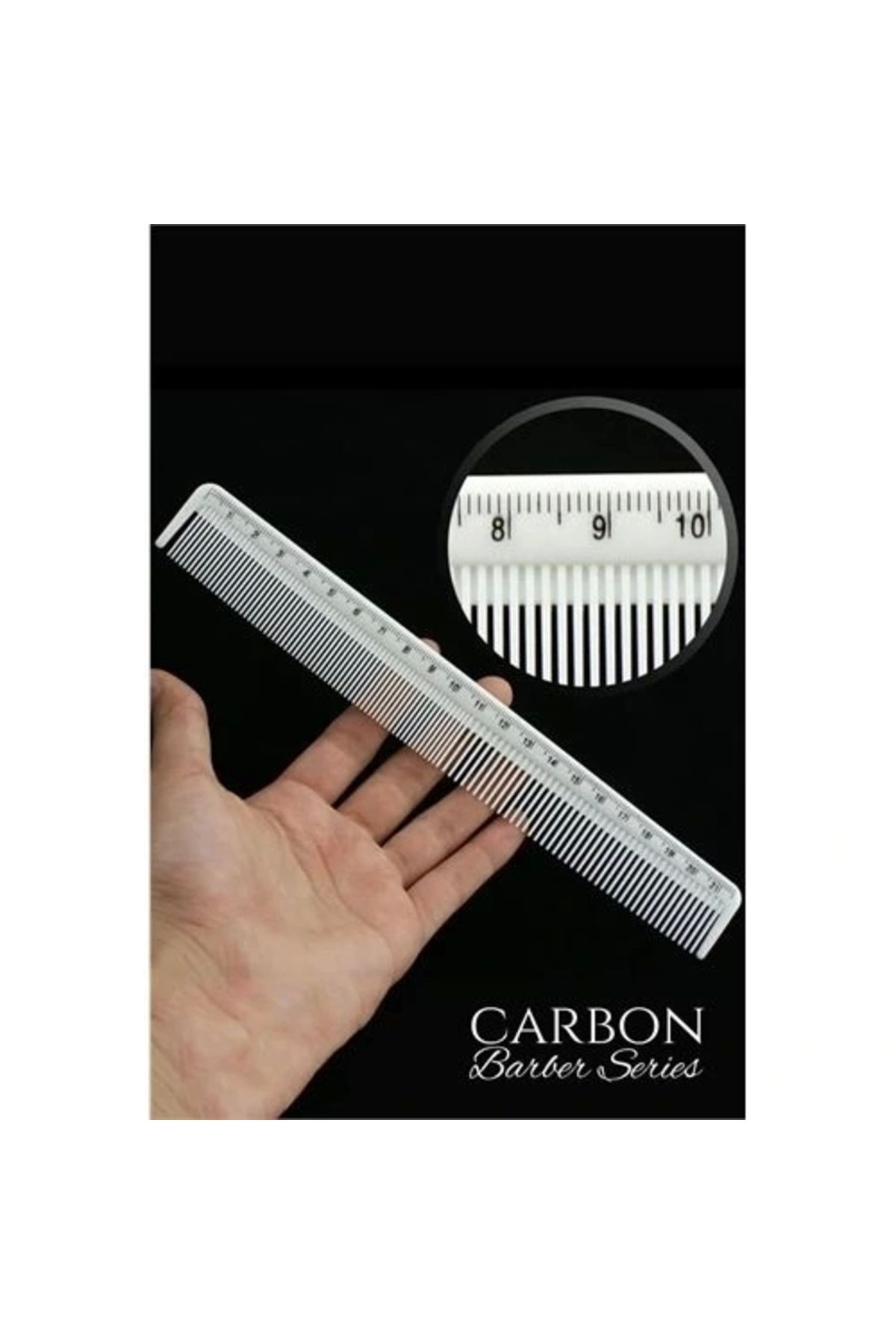 STOREMAX Berber Kuaför Saç Kesim Tarağı Karbon Nano Absolute Professional