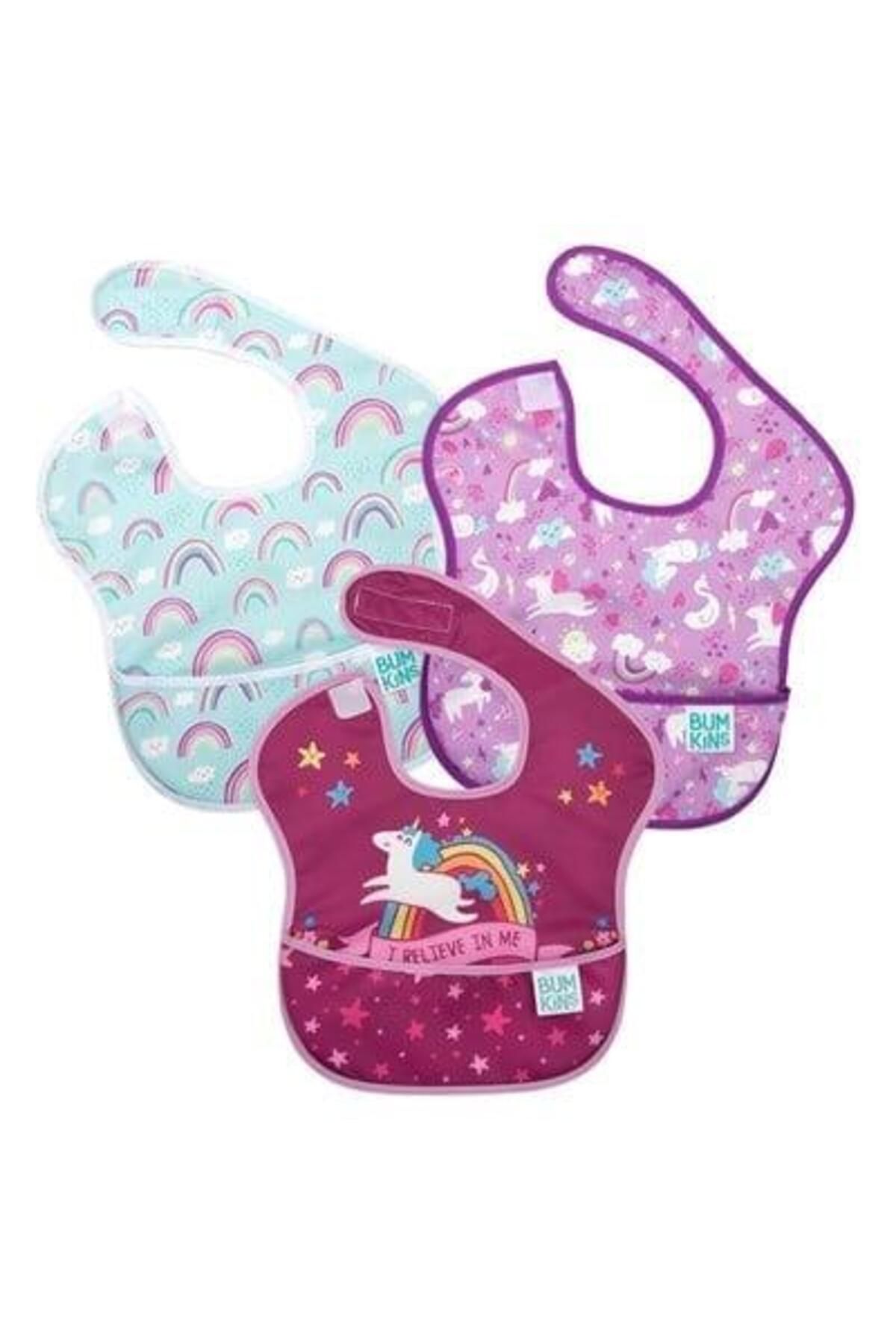 Bumkins Superbib Önlük 3'lü Paket - Unicorn Pack