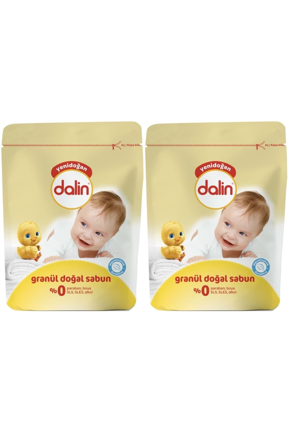 Dalin Granül Sabun Tozu 1000gr Klasik (DOĞAL SABUN) 2 Li Set (40 YIKAMA)