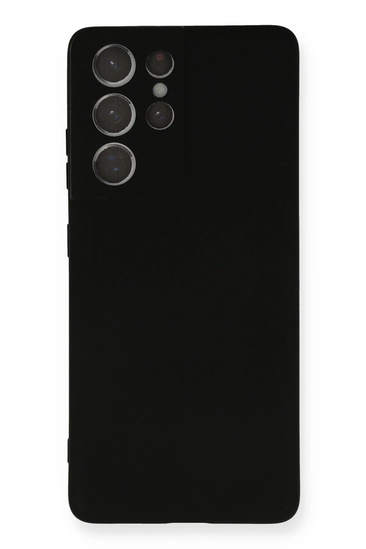 NewFace Samsung Galaxy S21 Ultra Kılıf Nano içi Kadife Silikon - Siyah NRMSA