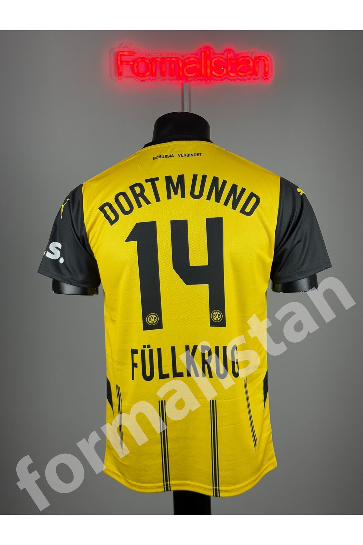 Quaxram ,Dortmund 2024/25 Yeni Sezon Füllkrug Iç Saha Forması - Sarı