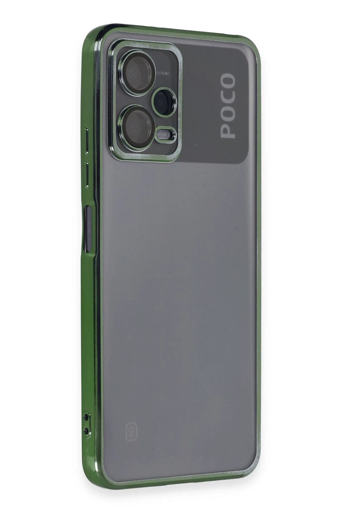 NewFace Xiaomi Poco X5 5G Kılıf Lensli Silikon - Yeşil INSLM