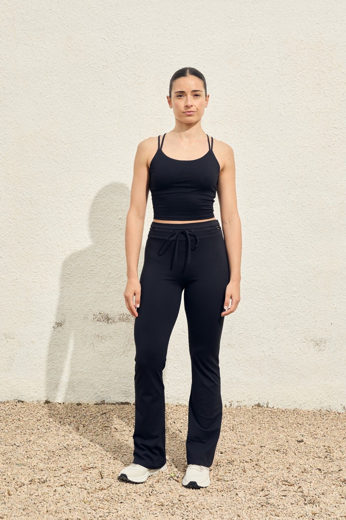 Oysho Comfortlux kemerli flare pantolon