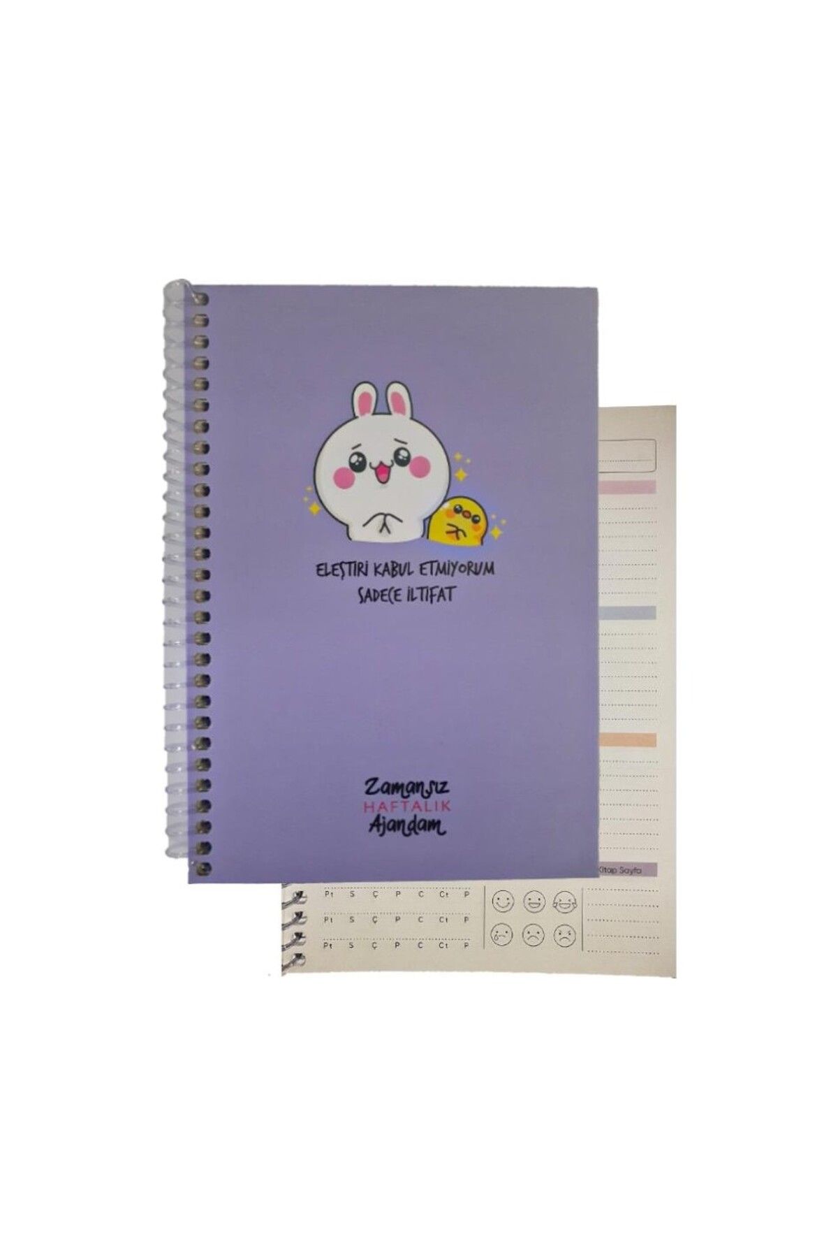 mcolor ZAMANSIZ AJANDA SPİRALLİ SERT KAPAK HAFTALIK DEFTER 17x24