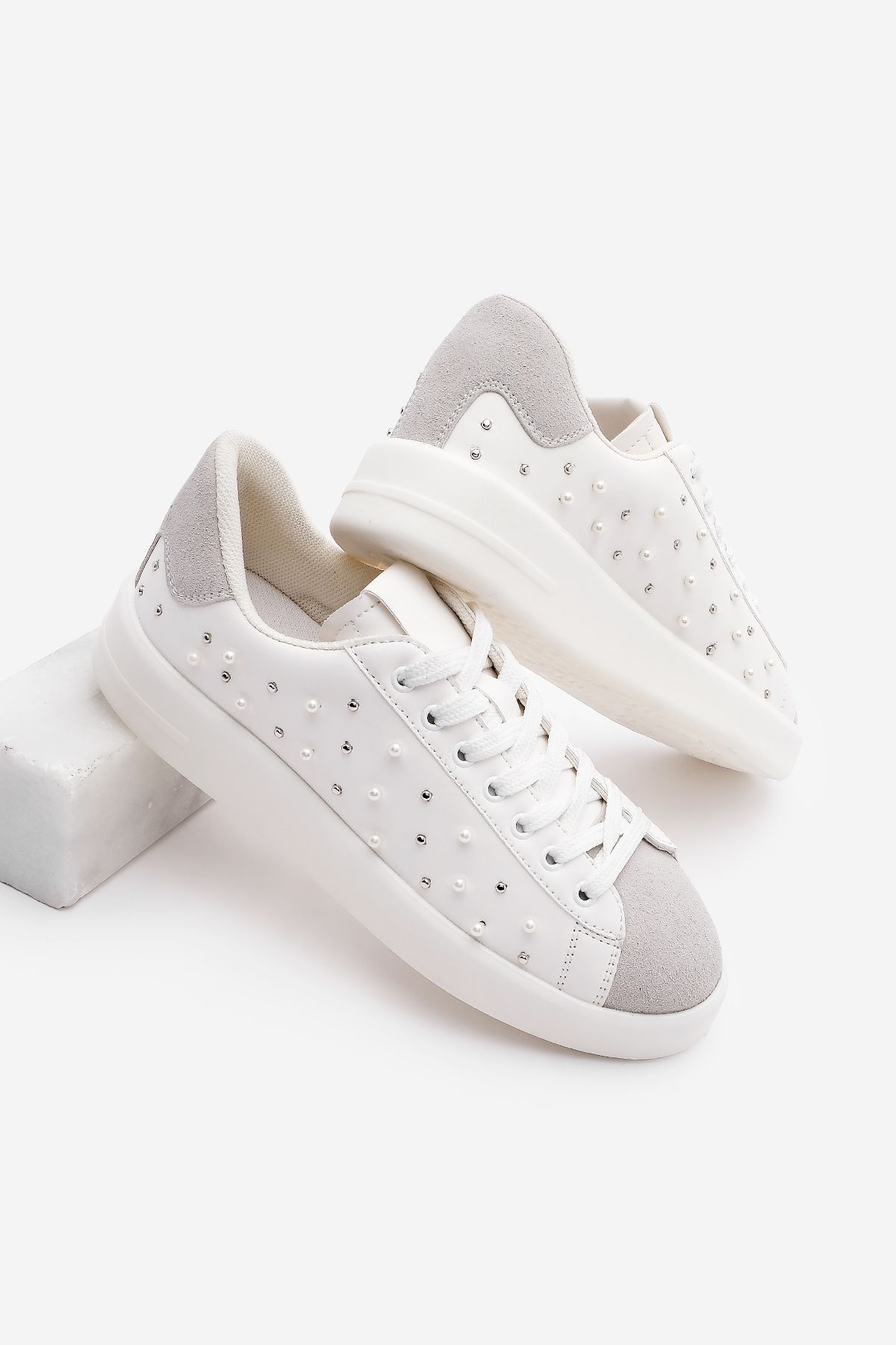 Marjin Graue Lena-sneaker – Geschliffener Sneaker für Damen - 38