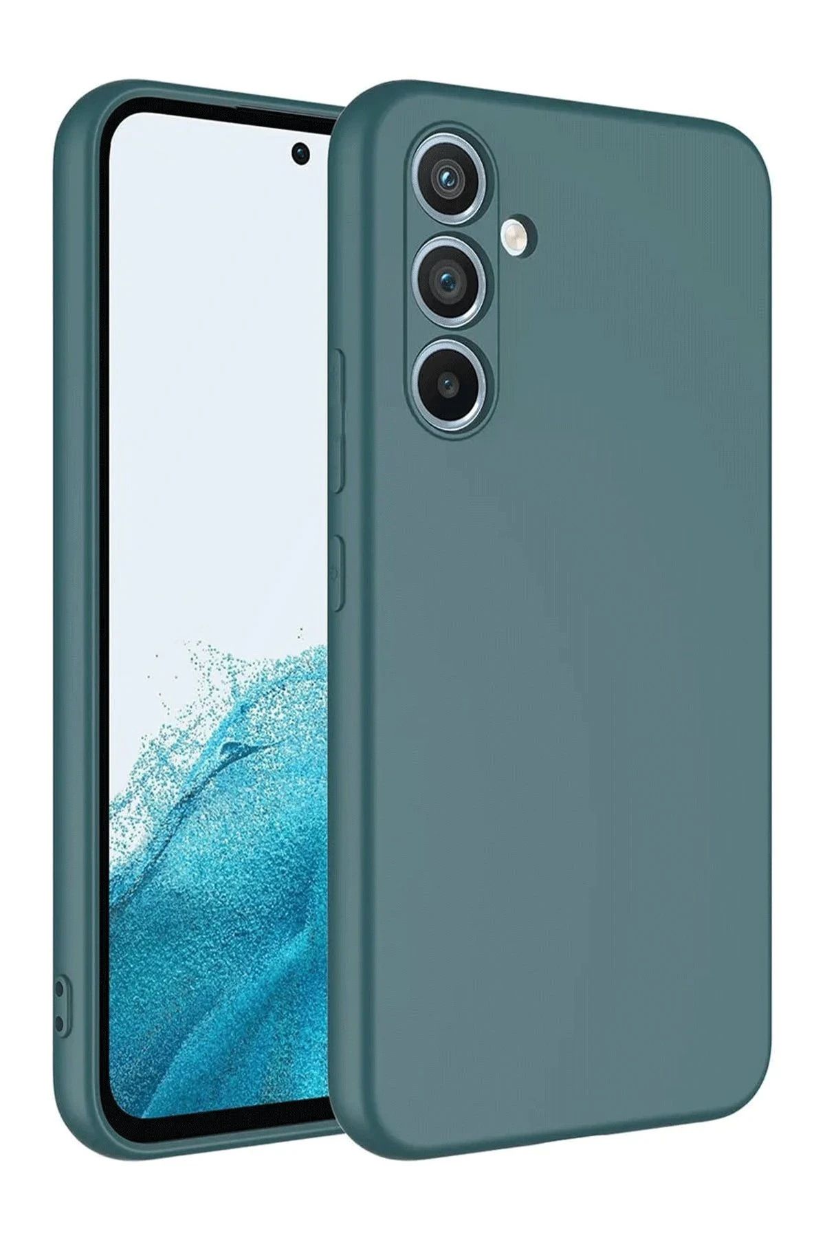 NewFace Samsung Galaxy A16 5G Kılıf First Silikon - Koyu Yeşil HNZRN