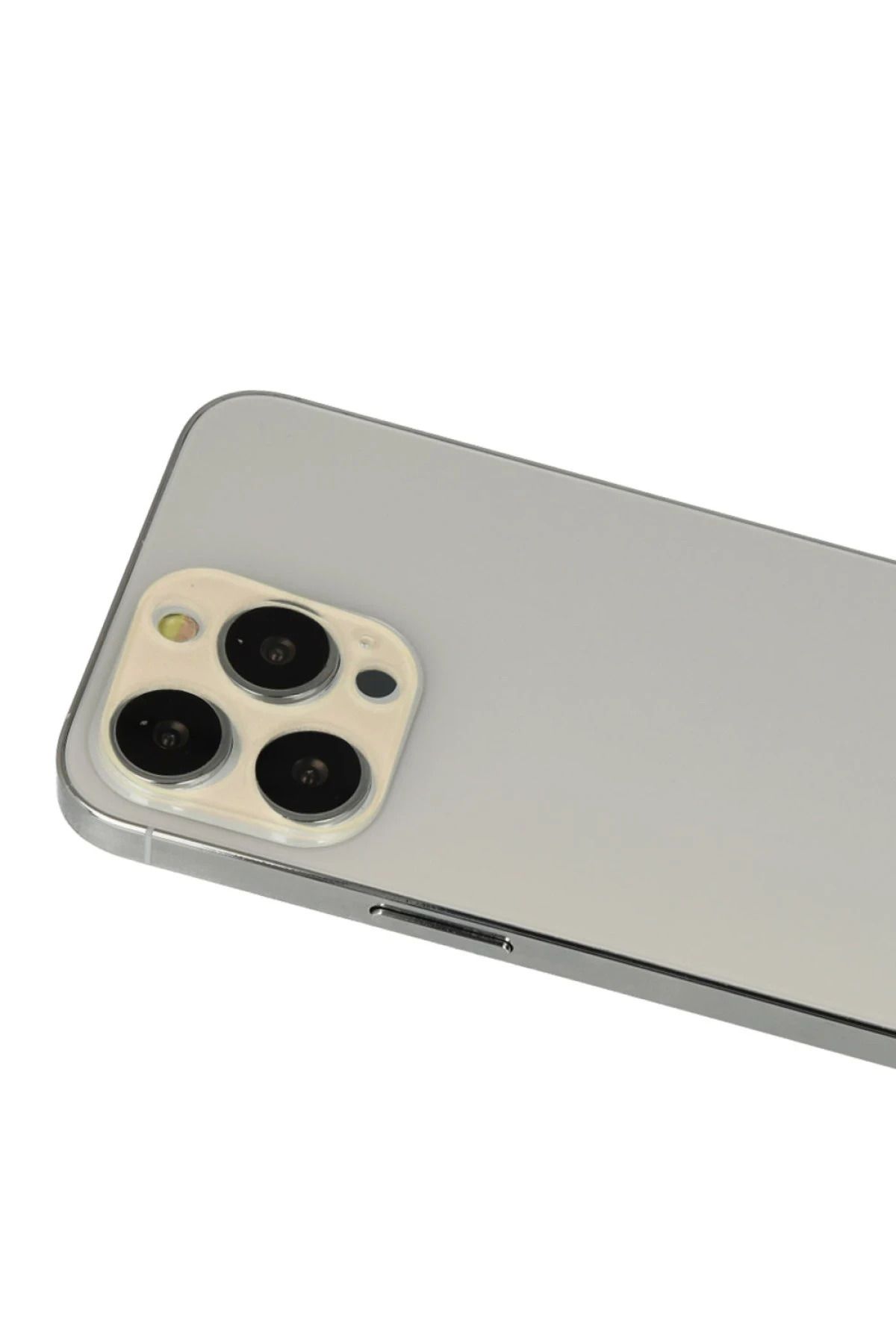 NewFace iPhone 12 Pro  Uyumlu Rainbow Kamera Lens Koruma Cam - Gold DRSTR
