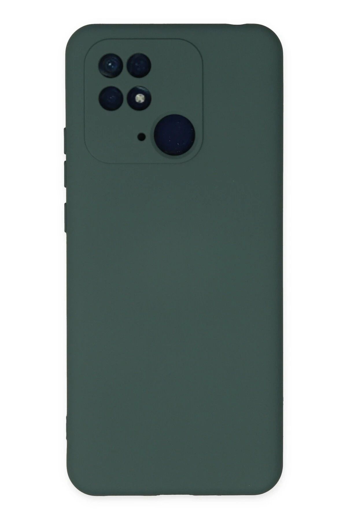 NewFace Xiaomi Redmi 10C Kılıf Nano içi Kadife Silikon - Koyu Yeşil LZWDR
