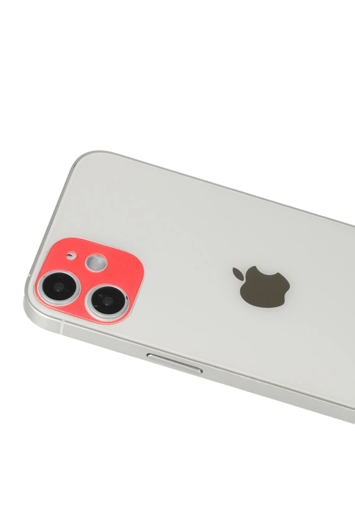 NewFace iPhone 12 Rainbow Kamera Lens Koruma Cam - Kırmızı DRSTR