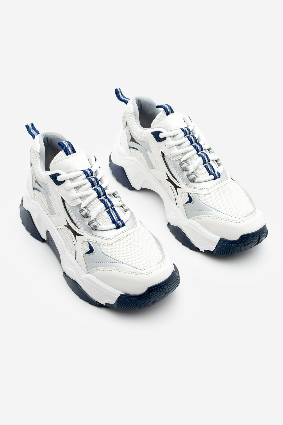 اسنیکر زنانه کفش ورزشی ضخیم چند قطعه MIZON NAVY BLUE Marjin