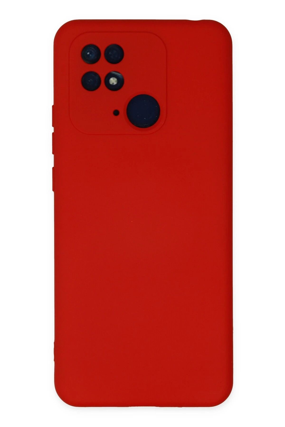 NewFace Xiaomi Redmi 10C Kılıf Nano içi Kadife Silikon - Kırmızı NRMSA