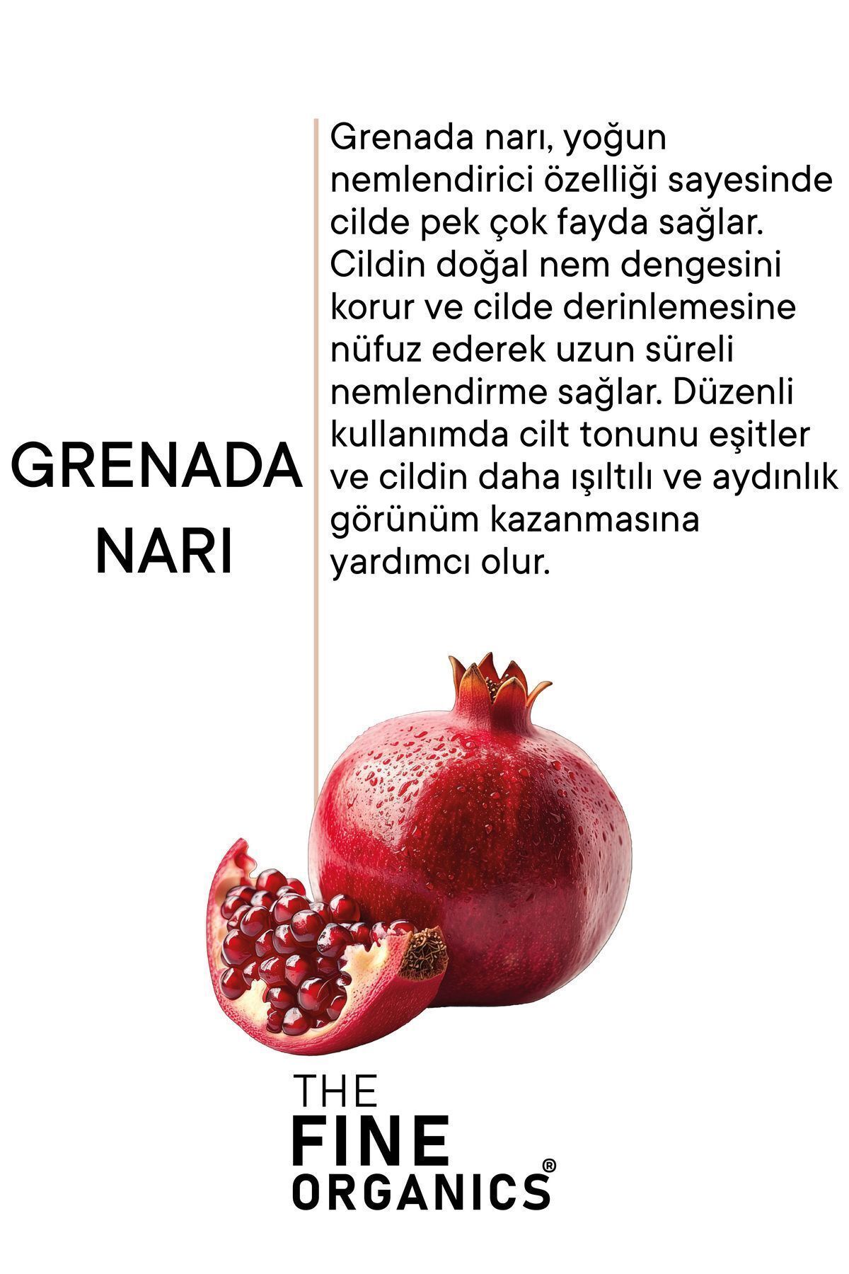 کرم صورت مرطوب کننده فشرده 48 ساعت مؤثر روشنگر تسویه حساب عصاره انار گرنادا THE FINE ORGANICS