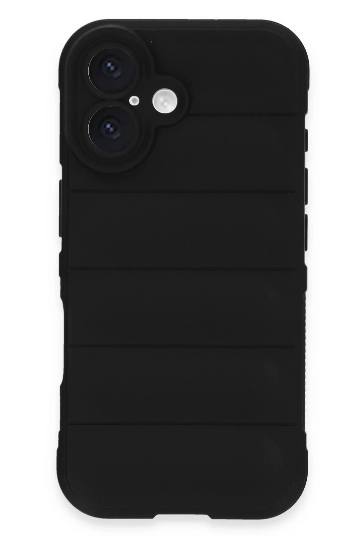 NewFace iPhone 16 Plus Kılıf Optimum Silikon - Siyah HNZRN