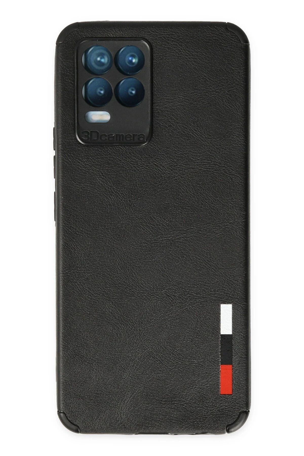 NewFace Realme 8 Kılıf Loop Deri Silikon - Siyah JOJUA