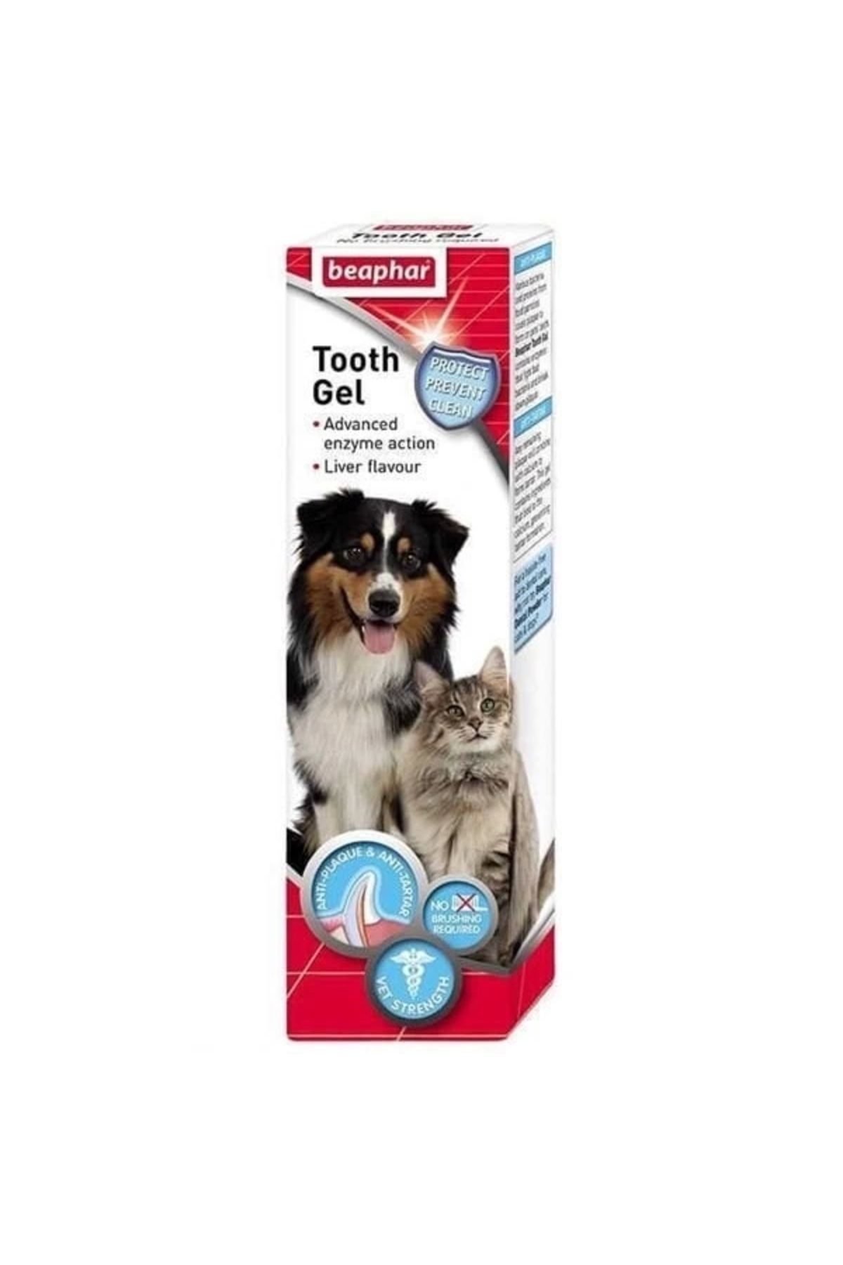 YNT İthalat Beaphar Tooth Jel Kedi ve Köpekler İçin Enzim Etkili Diş Jeli 100 Gr