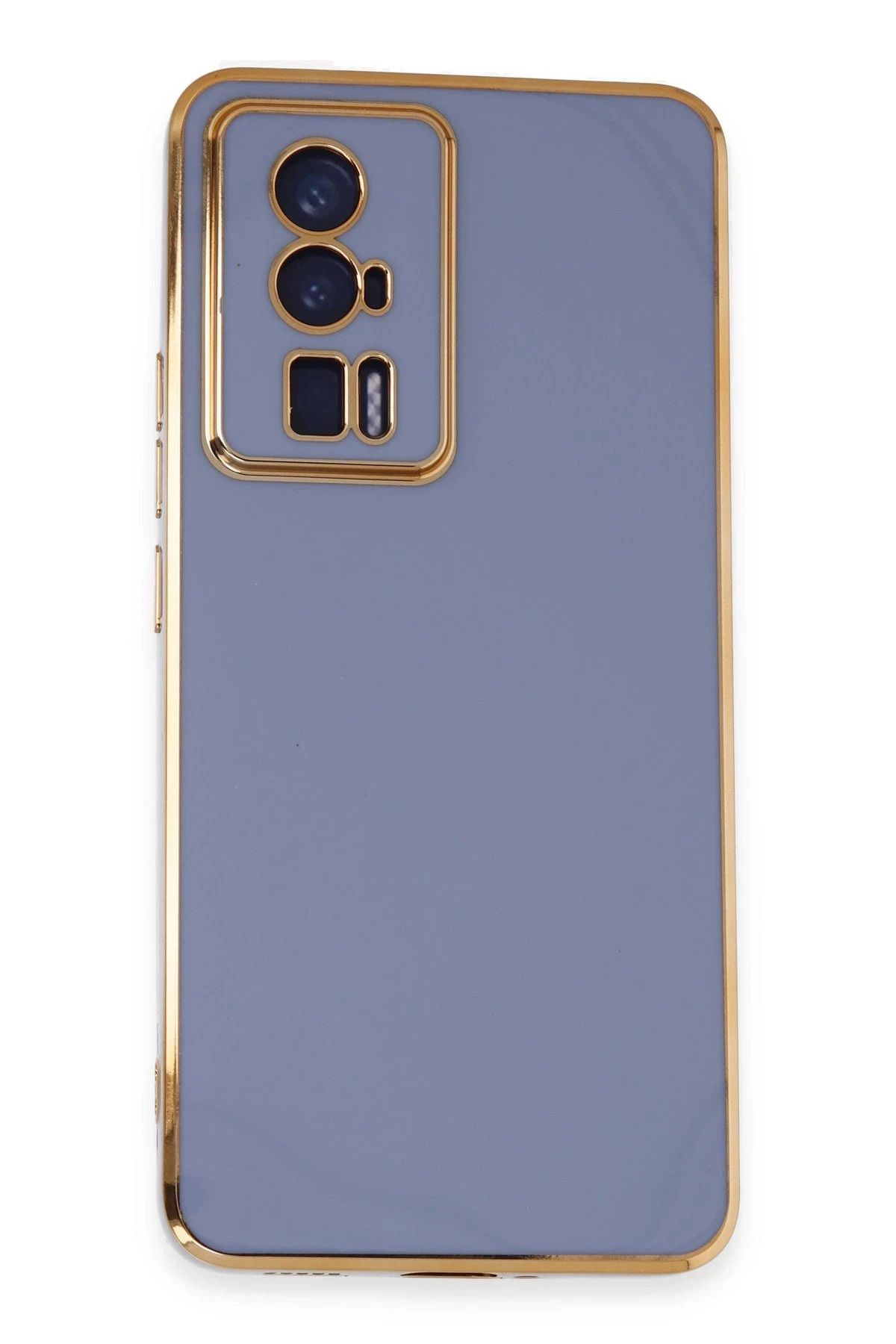NewFace Xiaomi Poco F5 Pro Kılıf Volet Silikon - Mavi JOJUA