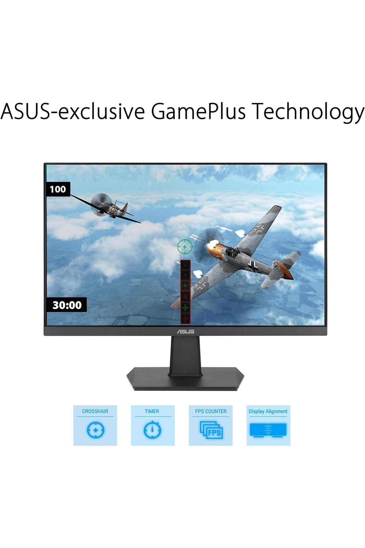ASUS-شاشة ألعاب ASUS VA24EHF Eye Care مقاس 24 بوصة (عرض 23.8 بوصة)، IPS، FHD، بدون إطار، 100 هرتز، Adaptive S 9