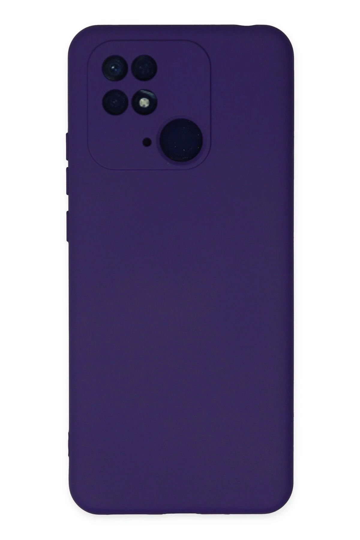 NewFace Xiaomi Redmi 10C Kılıf Nano içi Kadife Silikon - Mor LZWDR