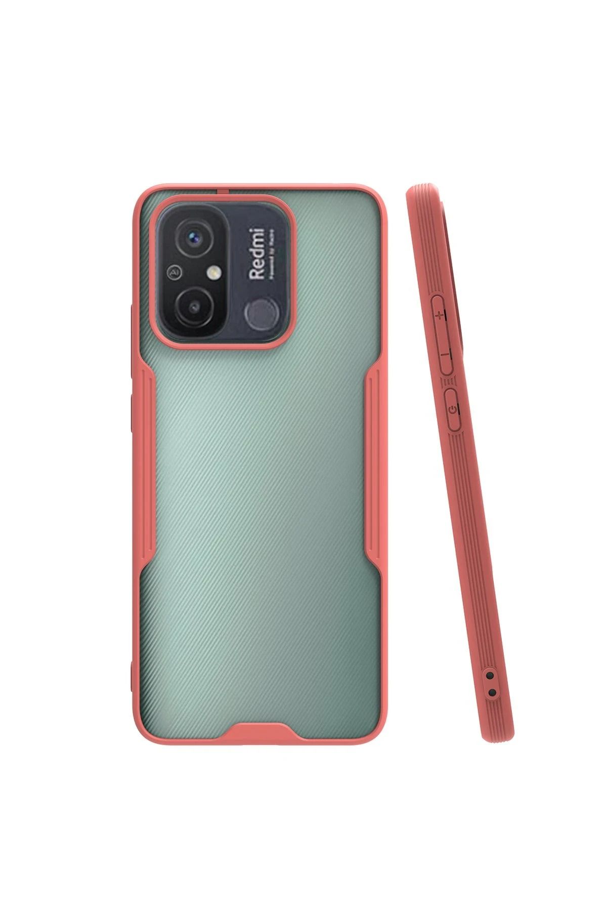 NewFace Xiaomi Redmi 12C Kılıf Platin Silikon - Pembe JOJUA