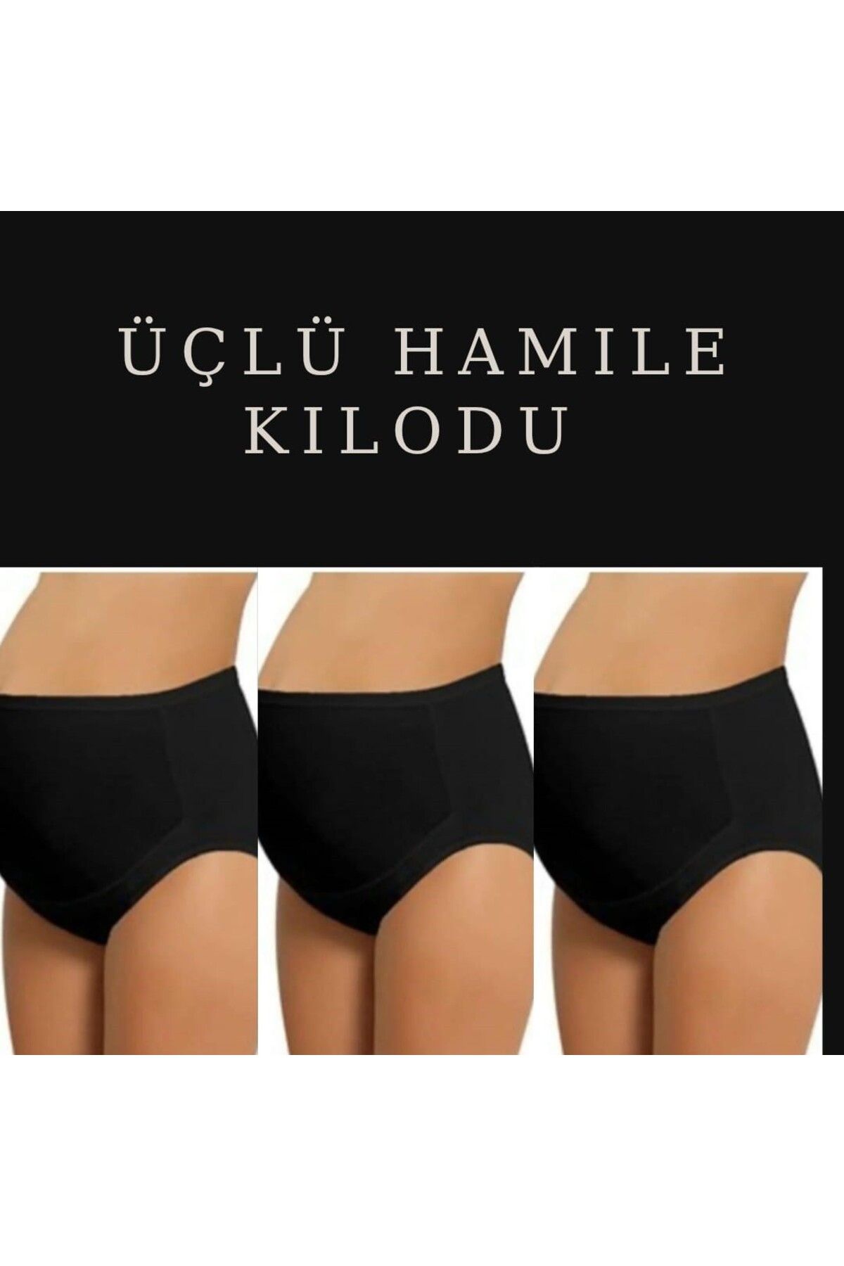 serralife Yüzde Yüz Pamuk Aurıs-Up Özellikli Toplayıcı Düzeltici Hamile Kilodu Üçlü Set